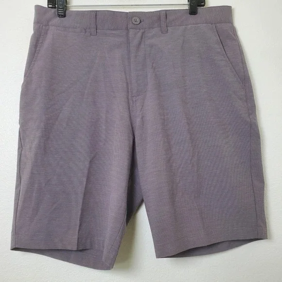 Johnnie-O Steel Gray Performance Woven Shorts Stretch Golf Casual Men's Size 34 - Picture 13 of 15